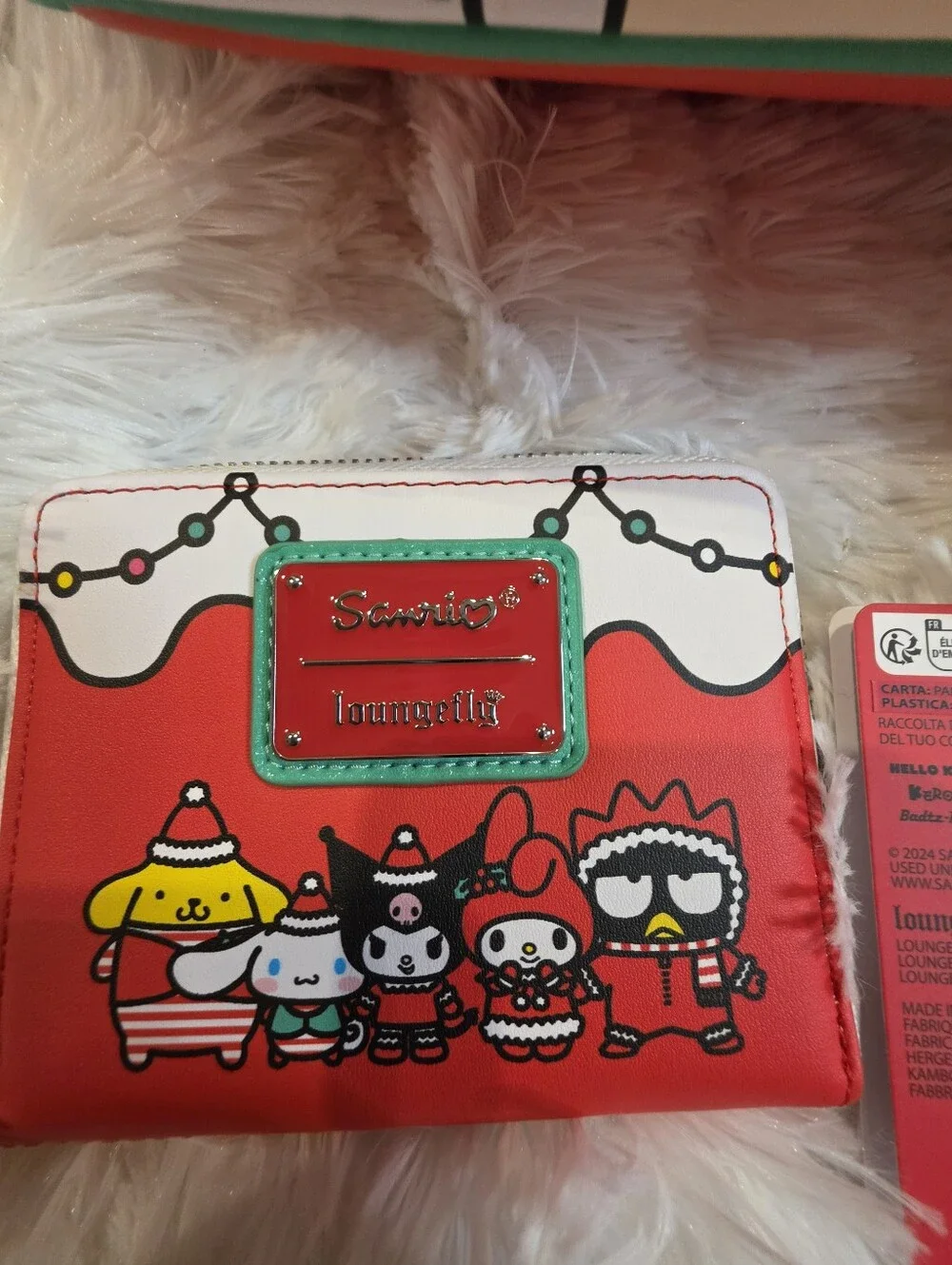 Loungefly Sanrio Hello Kitty & Friends Christmas Wreath Mini Backpack & Wallet